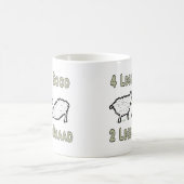 Vier Legs guter Funny Sheep Puff Kaffeetasse (Mittel)