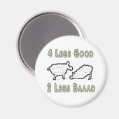 Vier Legs guter Funny Sheep Puff Magnet (Vorderseite/Rückseite)