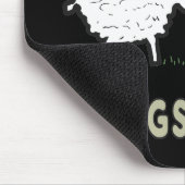 Vier Legs guter Funny Sheep Puff Mousepad (Ecke)