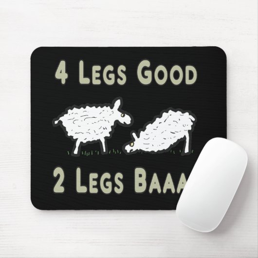 Vier Legs guter Funny Sheep Puff Mousepad (Mit Mouse)