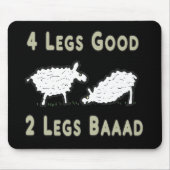 Vier Legs guter Funny Sheep Puff Mousepad (Vorne)