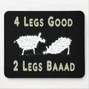 Vier Legs guter Funny Sheep Puff Mousepad
