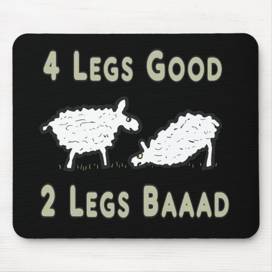 Vier Legs guter Funny Sheep Puff Mousepad (Vorne)