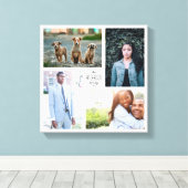 Vier Leinwand für FotoCollage mit benutzerdefinier (Insitu (Holzboden))