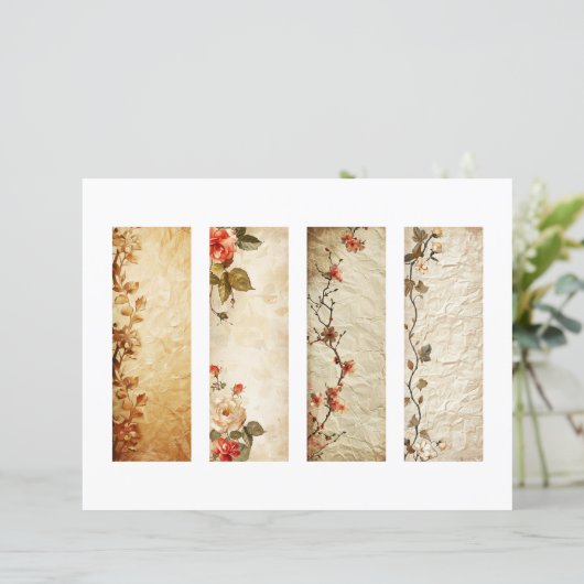 Vier Lesezeichen (Stehend Vorderseite)