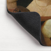 Vier Leute, die am Anblick einer Katze lachen Mousepad (Ecke)