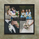 Vier Lieblings-Hochzeitssammlung für Fotos Künstlicher Leinwanddruck<br><div class="desc">Personalisieren Sie mit Ihren vier Lieblings-Hochzeit-Fotos,  Namen und besonderen Datum,  um eine einzigartige Foto Collage,  Erinnerung und Geschenk zu schaffen. Ein schöner Schatz! Sie können den Hintergrund an Ihre Lieblingsfarbe anpassen. Entwickelt von Thisisnotme©</div>