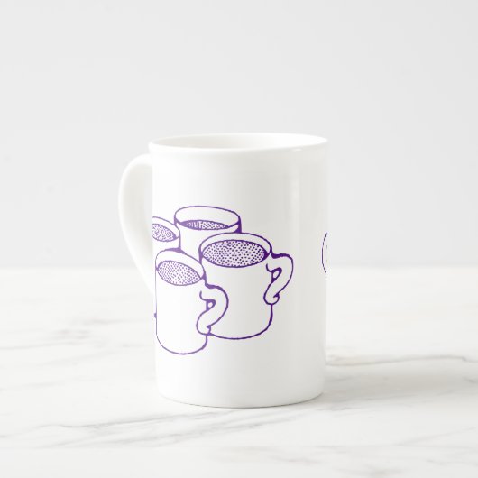 Vier Lila Tasse (Art. (Vorderseite Links)