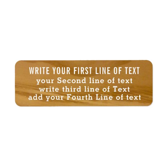 vier Linien editable Text auf Imitatholz, rustikal