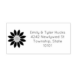 Vier-Linien-Rücksendeadresse Permastempel