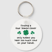 Vier links Klee Schlüsselanhänger (Vorderseite)