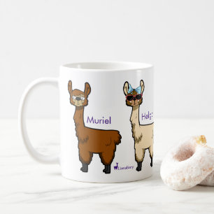 Vier Llamas-Tasse Kaffeetasse
