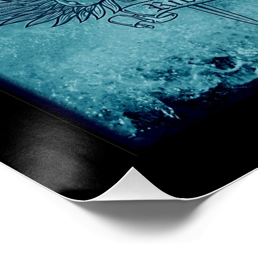 Vier Logos Poster (Ecke)