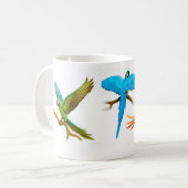 Vier Macaws-Tasse Kaffeetasse (Vorderseite Links)