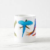 Vier Macaws-Tasse Kaffeetasse (Mittel)
