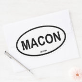 VIER Macon, Georgien Ovaler Aufkleber (Umschlag)
