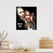 Vier Mädchen in Manado Poster (Küche)