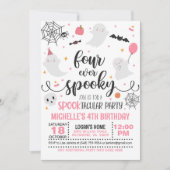 Vier mal gespenstische Einladung zum Geburtstag -  (Vorderseite)