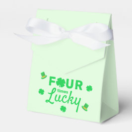 Vier Mal Glück 4. Geburtstag Geschenkschachtel