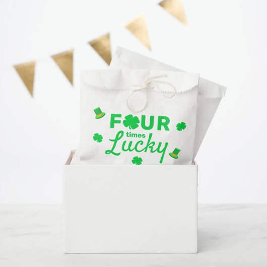 Vier Mal Glück 4. Geburtstag Geschenktütchen (Party)