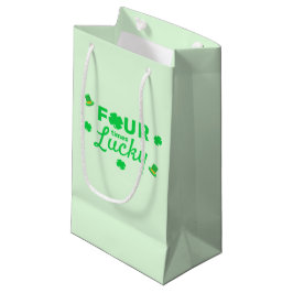 Vier Mal Glück 4. Geburtstag Kleine Geschenktüte