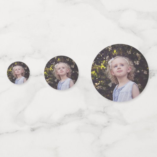 Vier Mal Glück 4. Geburtstag Konfetti (Vorderseiten)