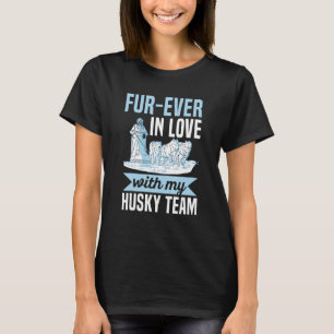 Vier Mal in Liebe mit meinem Husky-Team Puff für e T-Shirt