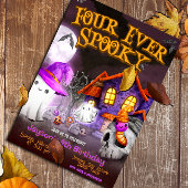 Vier Mal Spooky - 4. Geburtstag Einladung