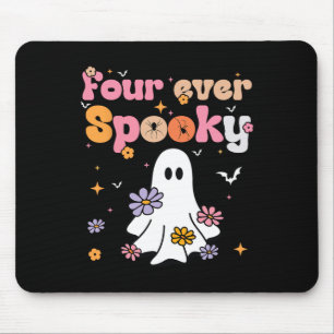 Vier Mal Spooky Ghost Halloween 4. Geburtstag Teil Mousepad