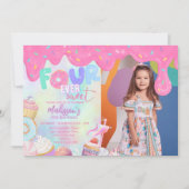 vier mal süß einladung (Vorderseite)