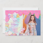 vier mal süß einladung (Vorderseite)