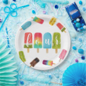 Vier mal süße Eiscreme 4. Geburtstag Party Pappteller (Party)