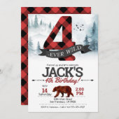 Vier Mal Wild Einladung, Lumberjack 4. Einladung (Vorne/Hinten)