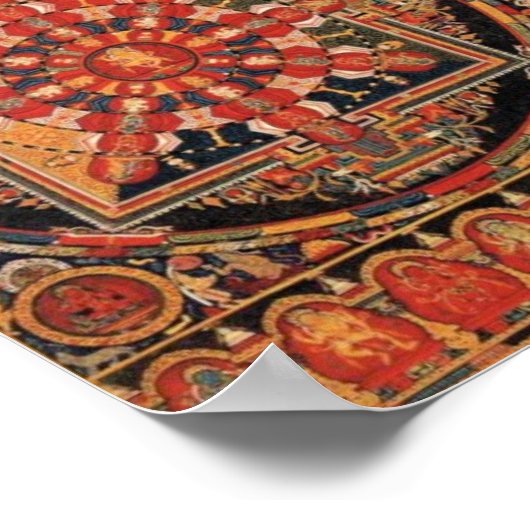 Vier Mandalase Poster (Ecke)