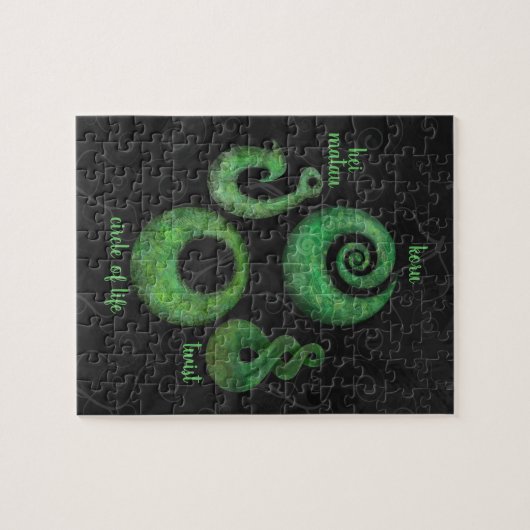 Vier Maori-Symbole Puzzle (Horizontal)