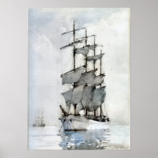 Vier Masted Barque Poster