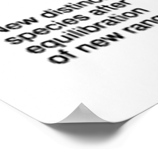 Vier Mechanismen der Spezialisierung Evolution Poster (Ecke)