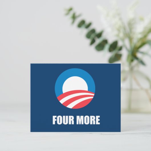 VIER MEHR POSTKARTE (Stehend Vorderseite)