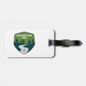 Vier-Meilen-Lauf Gepäckanhänger (Rückseite horizontal)