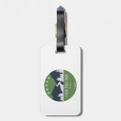 Vier-Meilen-Lauf Gepäckanhänger (Rückseite vertikal)