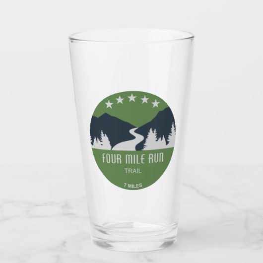 Vier-Meilen-Lauf Glas (Vorderseite)