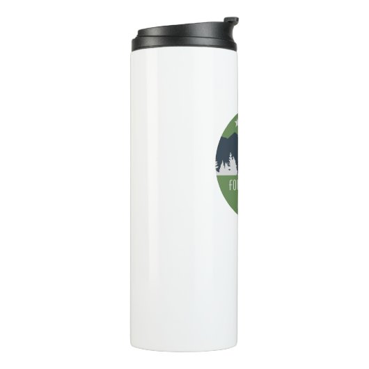 Vier-Meilen-Lauf Thermosbecher (Nach links gedreht)