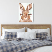 Vier-Mit Augen Forester | Bunny Rabbit Leinwanddruck (Insitu (Schlafzimmer))