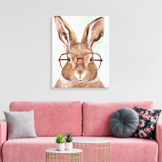 Vier-Mit Augen Forester | Bunny Rabbit Leinwanddruck (Insitu (Wohnzimmer))