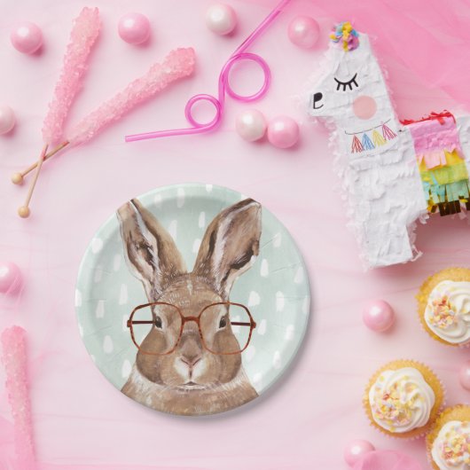 Vier-Mit Augen Forester | Bunny Rabbit Pappteller (Party)
