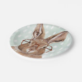 Vier-Mit Augen Forester | Bunny Rabbit Pappteller (Schrägansicht)