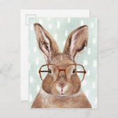 Vier-Mit Augen Forester | Bunny Rabbit Postkarte (Vorne/Hinten)