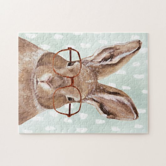 Vier-Mit Augen Forester | Bunny Rabbit Puzzle (Horizontal)