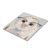 Vier-Mit Augen Forester | Weiße Eule Fliese (Seite)