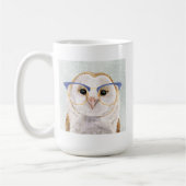 Vier-Mit Augen Forester | Weiße Eule Kaffeetasse (Links)